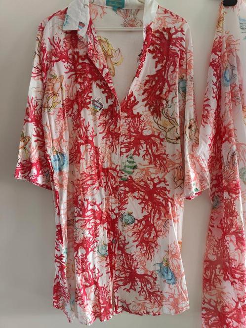 Antica sartoria set M -L tuniek met pareo sjaal Ibiza boho, Kleding | Dames, Blouses en Tunieken, Nieuw, Maat 38/40 (M), Overige kleuren