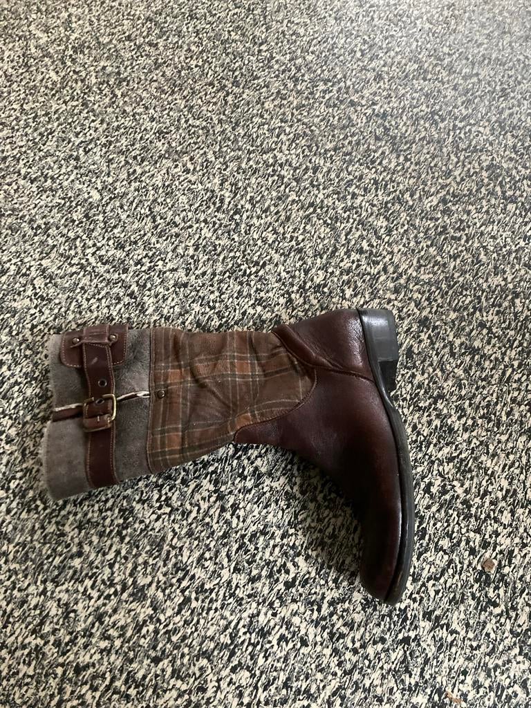 Manas Halfhoge Laarzen Maat 38, Ophalen of Verzenden, Gedragen, Bruin, Lage of Enkellaarzen