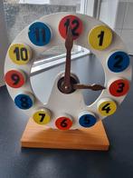 Houten klok om te leren klokkijken, Kinderen en Baby's, Speelgoed | Educatief en Creatief, Ophalen of Verzenden, Gebruikt, Taal en Lezen