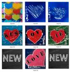 Hearts schilderij kunstenaar Henk Veen, Ophalen of Verzenden