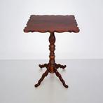 Antiek Mahoniehouten Wijntafeltje of Bijzettafeltje, Huis en Inrichting, Tafels | Bijzettafels, Ophalen, Minder dan 55 cm, Gebruikt