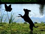 Dappere Chihuahua als tuinprikker of op voetje, Ophalen of Verzenden, Nieuw