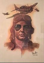 Ray-Ban Aviator Reclameposter 1980 - Bausch & Lomb, Verzamelen, Rechthoekig Staand, Nieuw, Ophalen of Verzenden, A1 t/m A3