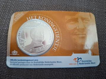 Koningstientje uit 2013, verzilverde 10 euro munt beschikbaar voor biedingen