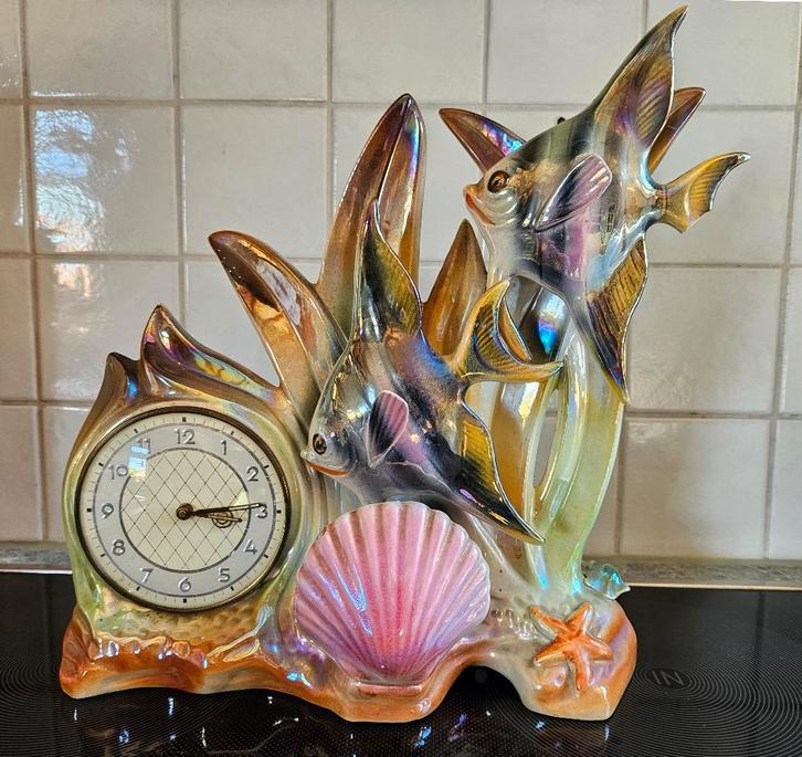 Prachtige Art Deco, Vintage klok van Hubert Bequet, Antiek en Kunst, Antiek | Klokken, Ophalen of Verzenden