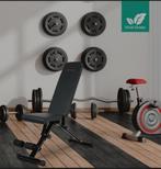 Vivid green fitnessbank-halterbank-trainingsbank, Sport en Fitness, Fitnessmaterialen, Nieuw, Fitnessbank, Ophalen of Verzenden