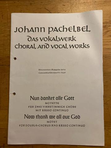 Johann Pachelbel - Das Vokalwerk beschikbaar voor biedingen