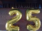 Cijfer Ballonnen - Gouden Versiering, Ophalen of Verzenden, Nieuw, Versiering, Verjaardag