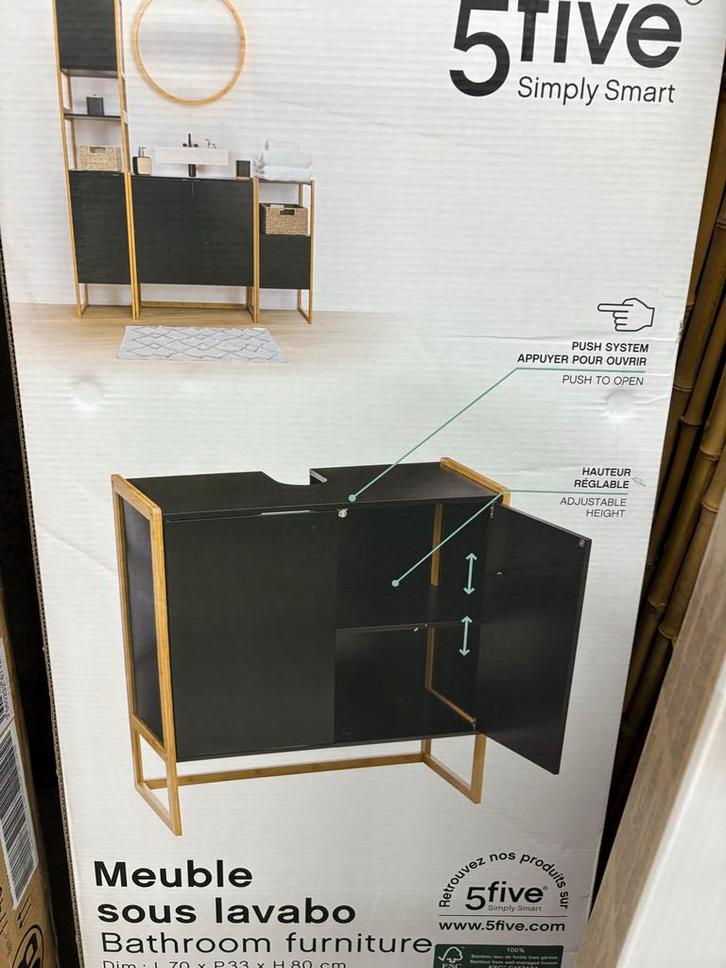 5five Wastafelkast - Nieuw!, Huis en Inrichting, Badkamer | Badtextiel en Accessoires, Nieuw, Ophalen