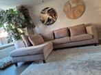 Goossens hoekbank loungbank in taupe linnen nieuw 4600,-, Ophalen of Verzenden, Zo goed als nieuw