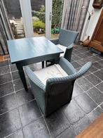 Tafel met 2 stoelen, Ophalen, Gebruikt, 50 tot 100 cm, Vierkant