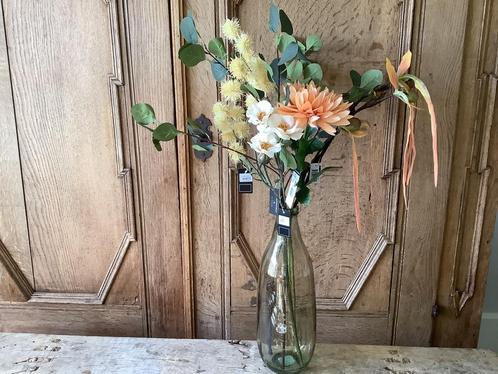 NIEUW boeket kunstbloemen en kunsttakken zalm creme, Huis en Inrichting, Woonaccessoires | Kunstplanten en Kunstbloemen, Nieuw