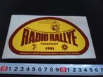 sticker  RADIO RALLYE Toertocht 1981 TROS Oirschot meubels*, Ophalen, Zo goed als nieuw, Sticker
