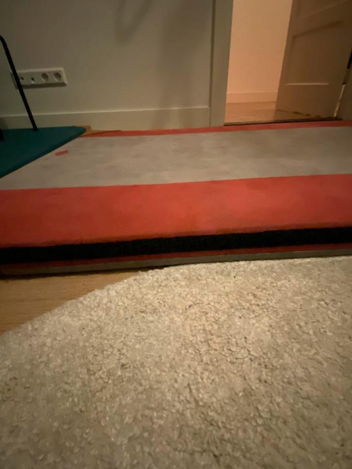 2 vintage gymmatten te koop, Sport en Fitness, Turnen, Gebruikt, Materiaal, Maat 36 t/m 42, Grijs, Ophalen