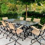 * Hardsteen tuintafel gietijzer tafel smeedijzer natuursteen, Ophalen, Nieuw, Overige materialen