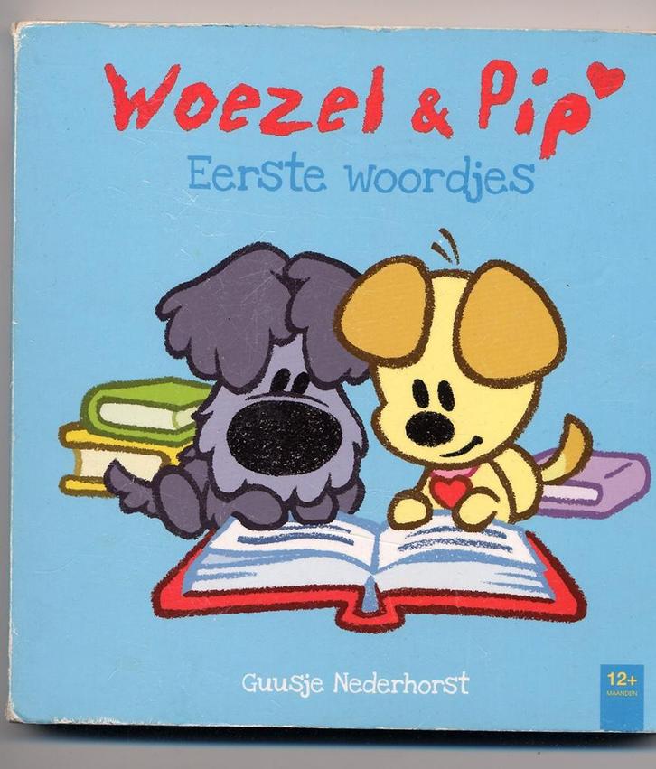 Woezel & Pip Eerste woordjes - Guusje Nederhorst - 12 mnd +, Boeken, Kinderboeken | Baby's en Peuters, Zo goed als nieuw, 1 tot 2 jaar