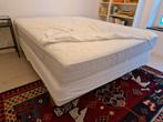 IKEA Boxspring 160x200 - Donkergrijs - Incl. Poten!, Ophalen, Tweepersoons, Zo goed als nieuw, Bedbodem