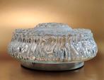 Mid Century plafondlamp. Ufo lamp. Dik bewerkt glas, Antiek en Kunst, Kunst | Designobjecten, Ophalen of Verzenden