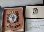 Vintage Wapenschild Vliegdekschip  Hr.Ms.Karel  Doorman, Verzamelen, Ophalen of Verzenden, Marine, Nederland, Kunstobject
