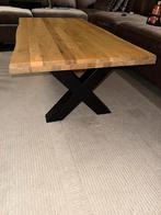 Houten salontafel, Huis en Inrichting, Tafels | Salontafels, Gebruikt, 100 tot 150 cm, Minder dan 50 cm, Rechthoekig