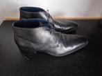 Zwarte leren boots, maat 42 - G.K. Maier, Kleding | Heren, Onbekend, Zwart, Boots, Ophalen of Verzenden
