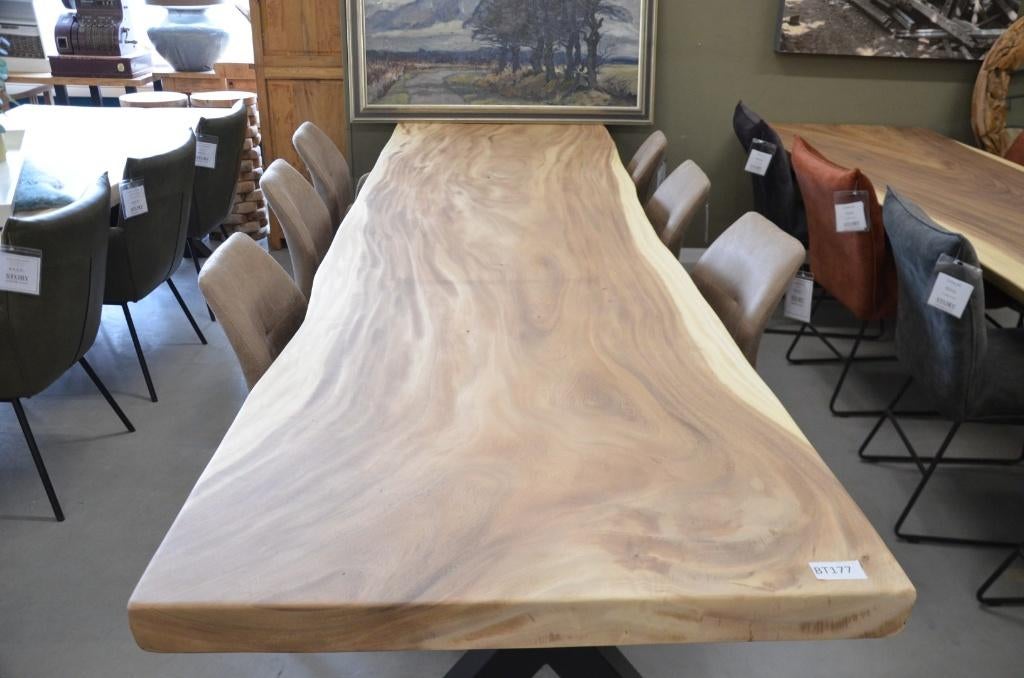 Suar Boomstamtafel 350 cm - BT 177, Huis en Inrichting, Woonaccessoires | Overige, Nieuw, Ophalen of Verzenden