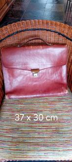 Oude lederen schooltas, Antiek en Kunst, Ophalen of Verzenden