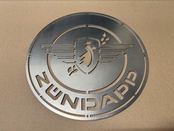 Zundapp logo van roestvrijstaal, decoratie, cadeau beschikbaar voor biedingen