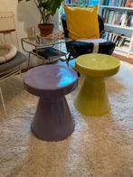 Gave keramieken bijzettafel of nachtkastje: geel (2*), Minder dan 55 cm, Rond, Nieuw, Ophalen