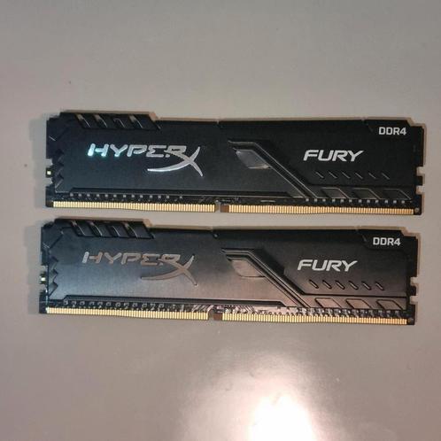 Kingston HyperX Fury 8GB (2x4GB) DDR4 3200MHz RAM Kit, Computers en Software, RAM geheugen, Zo goed als nieuw, Desktop, 8 GB, DDR4