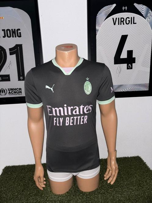 AC Milan 3de shirt 2024-2025, Sport en Fitness, Voetbal, Zo goed als nieuw, Shirt, Maat S, Ophalen of Verzenden