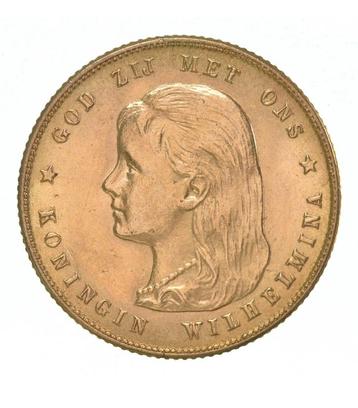 1897, 10 Gulden Gold Wilhelmina  beschikbaar voor biedingen