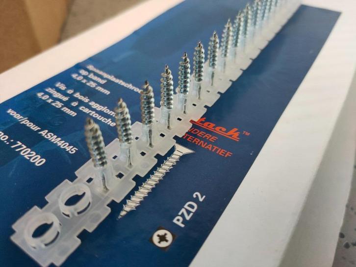 10.000 stuks Dutack spaanplaatschroeven verzinkt op band, Doe-het-zelf en Verbouw, Overige Doe-het-zelf en Verbouw, Nieuw, Ophalen