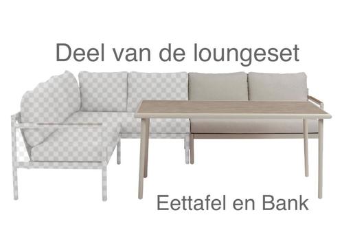 Nieuwe Loungebank en tafel uit de loungeset Noe (Intratuin), Tuin en Terras, Tuinsets en Loungesets, Nieuw, Loungeset, Aluminium