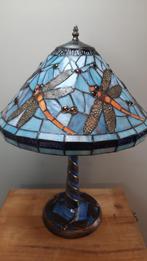Tiffany tafellamp Libelle blauw, Ophalen of Verzenden