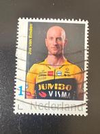 Postzegel Jumbo Visma Jos van Emden gestempeld., Ophalen of Verzenden, Na 1940, Gestempeld