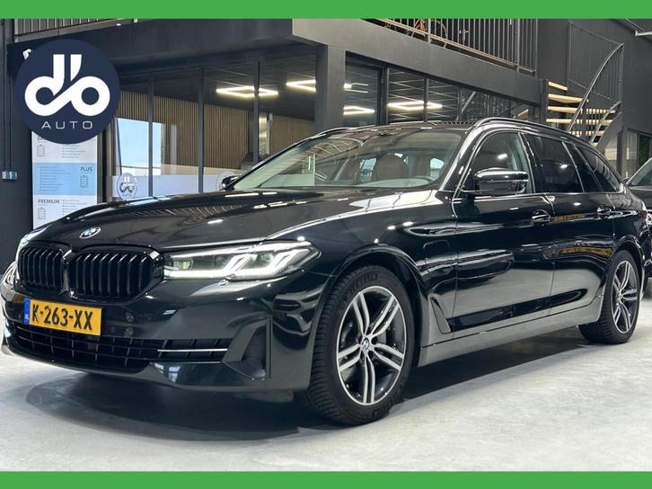 BMW 5-serie Touring 530e High Executive BEIGE LEER I GR. NAV, Auto's, BMW, Bedrijf, Te koop, 5-Serie, ABS, Airbags, Airconditioning