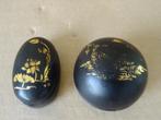 Vintage lakdoosje set vergulde lakdoosjes China of Japan, Antiek en Kunst, Ophalen of Verzenden