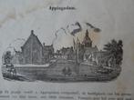 prent provincie Groningen, Appingendam, Schuitemaker 1850, Gebruikt, Verzenden, Voor 1940, Prent
