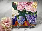 PPD knutsel servetten Delfts blauw japanse vazen bloemen 222, Ophalen of Verzenden, Nieuw, Materiaal