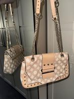 Guess tas beige logo, Ophalen of Verzenden, Gebruikt, Beige, Handtas