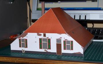 Oude Gelderse boerderij in h0 (1:87) - papieren bouwplaat beschikbaar voor biedingen