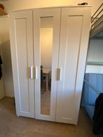 Ikea kast Brimnes 3 deurs incl. spiegel, Ophalen, Kunststof, Met deur(en), 100 tot 150 cm