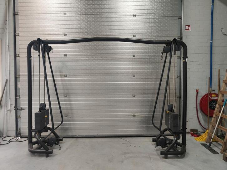 Technogym Cable Crossover - Zwart, Sport en Fitness, Fitnessapparatuur, Gebruikt, Krachtstation, Armen, Benen, Borst, Buik, Rug