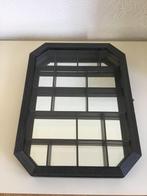 vintage vitrinekastje spiegel hout 17 vakken 41,5 x 31,5 cm, Huis en Inrichting, Kasten | Vitrinekasten, Minder dan 50 cm, Gebruikt