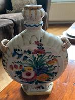 Vintage italiaanse vaas handgeschilderd 24 cm hoog, Antiek en Kunst, Ophalen