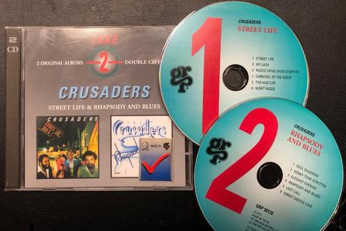 CRUSADERS - Street life / Rhapsody and blues ( 2CD ), Cd's en Dvd's, Cd's | Jazz en Blues, Zo goed als nieuw, Jazz, 1960 tot 1980