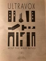 Paginagrote A3 advertentie ULTRAVOX Reap The Wild Wind relea, Cd's en Dvd's, Vinyl | Pop, Ophalen of Verzenden