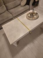 Witte houten salontafel, Ophalen, 50 tot 100 cm, Zo goed als nieuw, Minder dan 50 cm