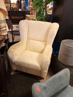 Frans brocante oor fauteuil lelie stof nu €145, Huis en Inrichting, Fauteuils, Stof, Ophalen of Verzenden, Zo goed als nieuw